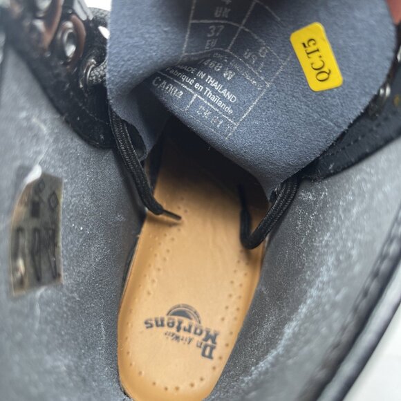 NEW Dr Martens 1460W Black Patent Leather Shiny 8 Eyelet Lace Up Boot 6 US 37 EU - Picture 12 of 16